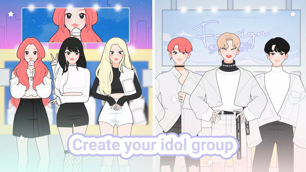 Shining Star Idol Dress Up Captura de pantalla 3