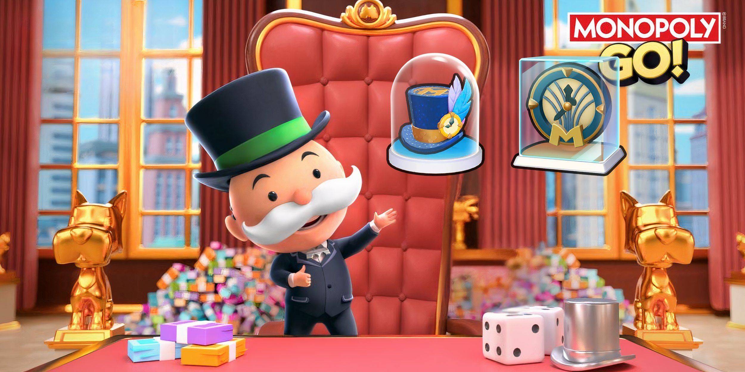 Разблокируйте эксклюзивный контент Monopoly GO: получите новогодний жетон цилиндра и партийный щит.