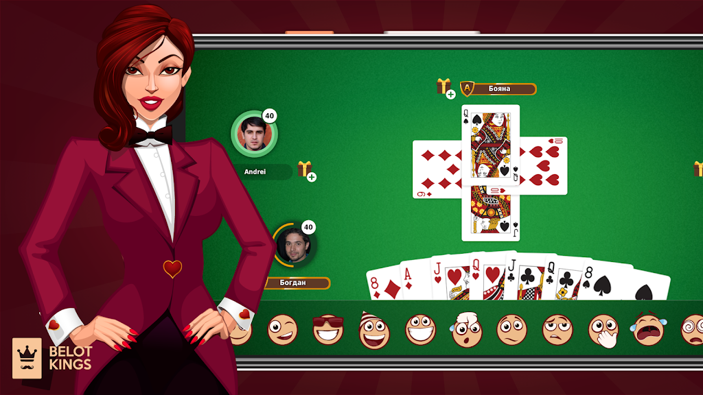 Belot Kings - Free Classic Belote - Bridge应用截图第1张