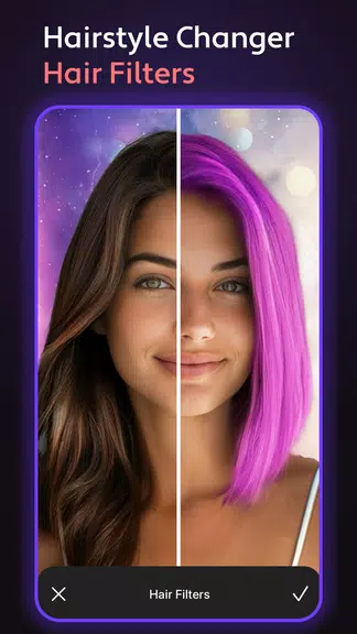 Cosmo Hair Editor, Face Filter স্ক্রিনশট 1