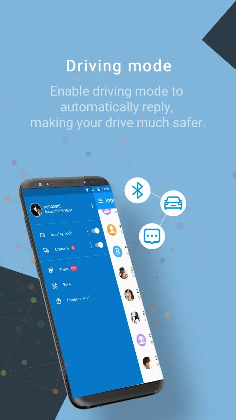 Handcent Next SMS messenger Captura de pantalla 1