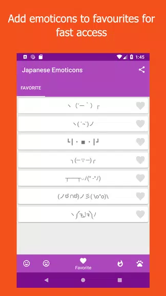 Kikko - Japanese Emoticons Kao Screenshot 1