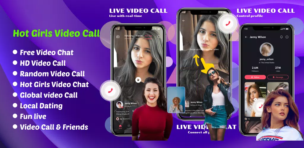 Sexy Video Call & Chat Random Screenshot 1