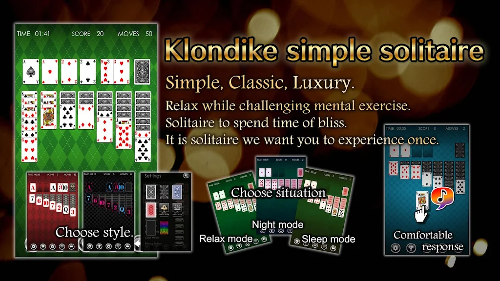 Solitaire Klondike HD स्क्रीनशॉट 1