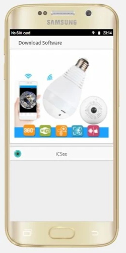 Bulb Camera Panoramic CCTV 360 Screenshot 3