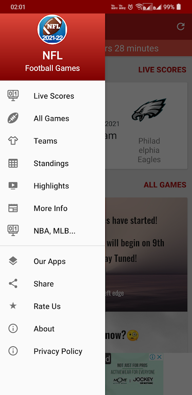 NFL 2024 Schedule Scores應用截圖第2張
