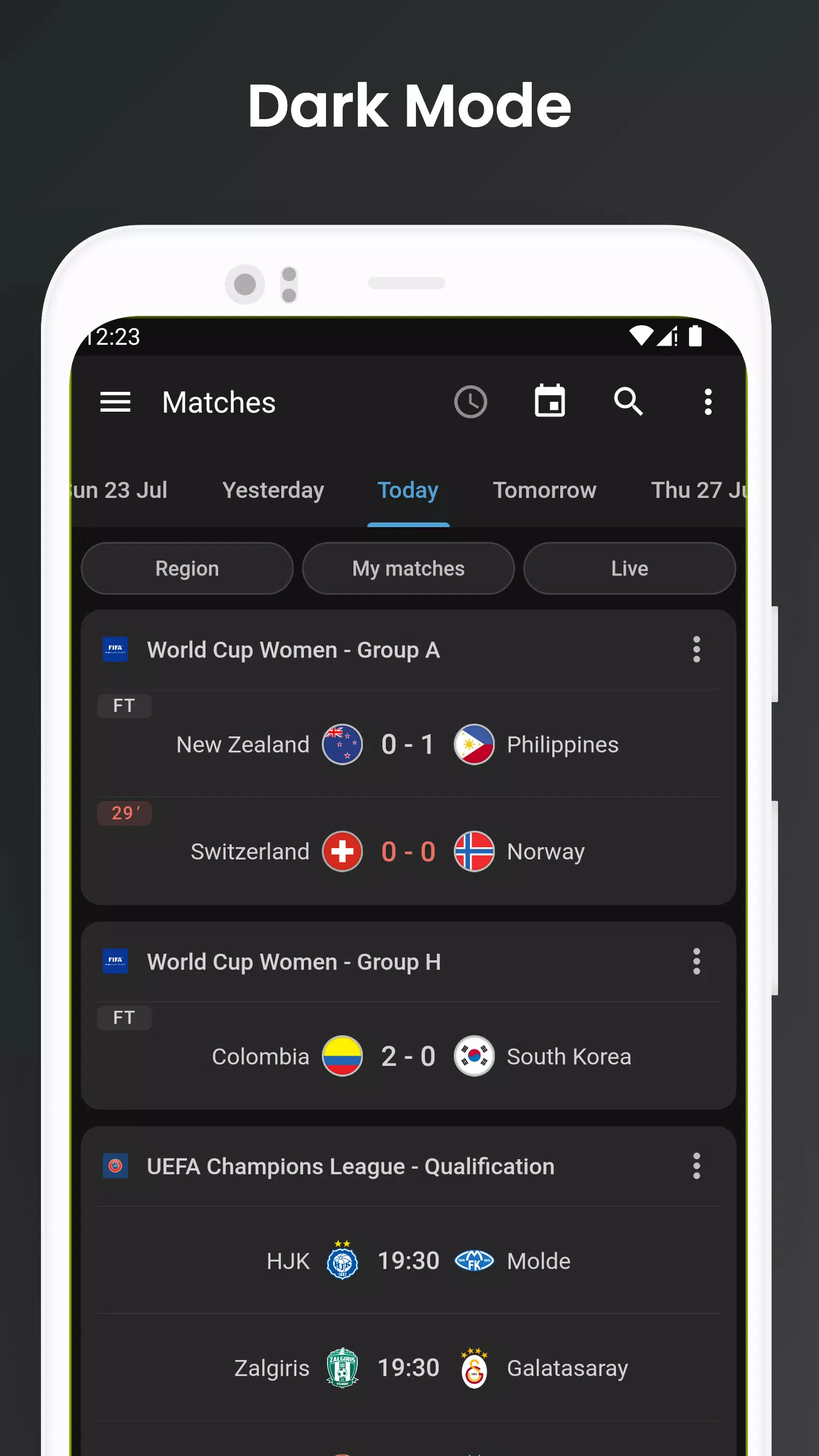 Footba11 - Soccer Live Scores應用截圖第2張