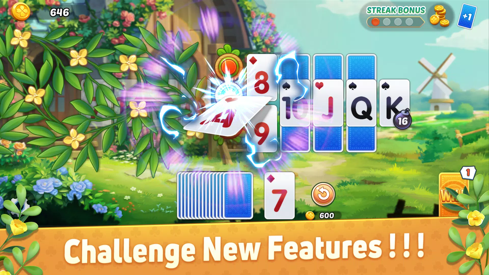 Solitaire Tripeaks Double Fun Captura de tela 2
