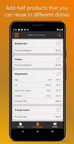 Food Cost Calculator スクリーンショット 2