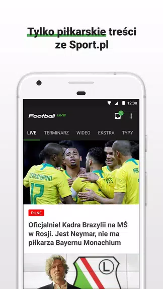 Football LIVE - wyniki na żywo Скриншот 1
