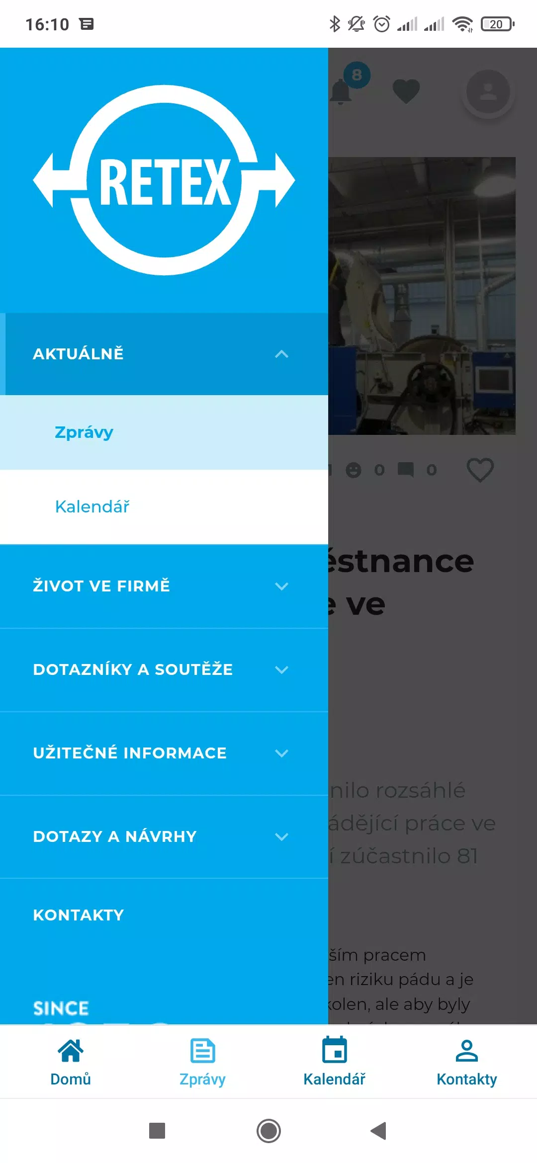 Retex INTRANET Capture d’écran 4
