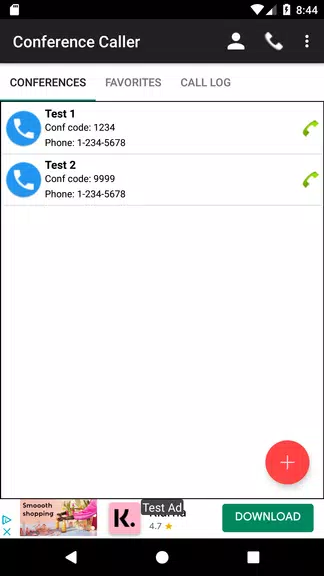 Conference Caller スクリーンショット 1