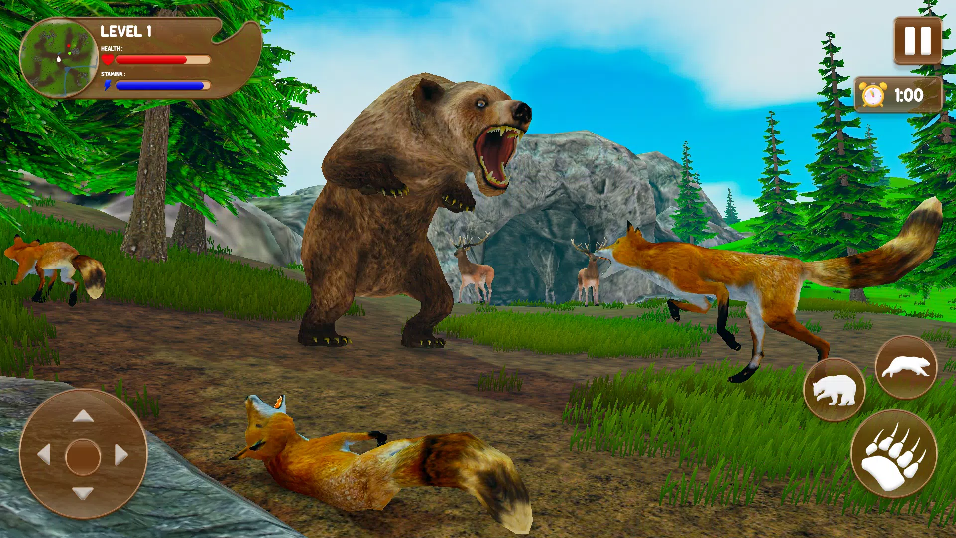 Bear Games: Bear Simulator 3D應用截圖第2張
