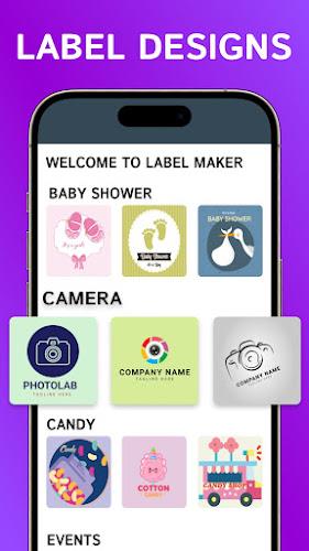 Label Maker : Sticker Design Tangkapan skrin 2