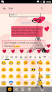 Schermata SMS Messages Paris Pink Theme 4