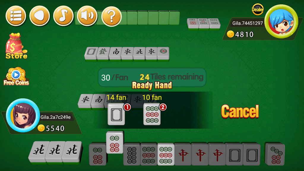Mahjong 2P: competition スクリーンショット 3