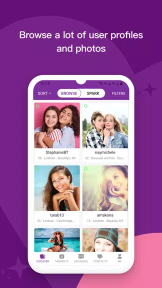 Les: Lesbian Dating & Chat App应用截图第3张