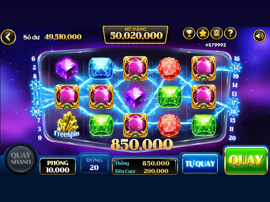 Schermata Siêu Hũ Nổ - Gem Nổ Hũ 2