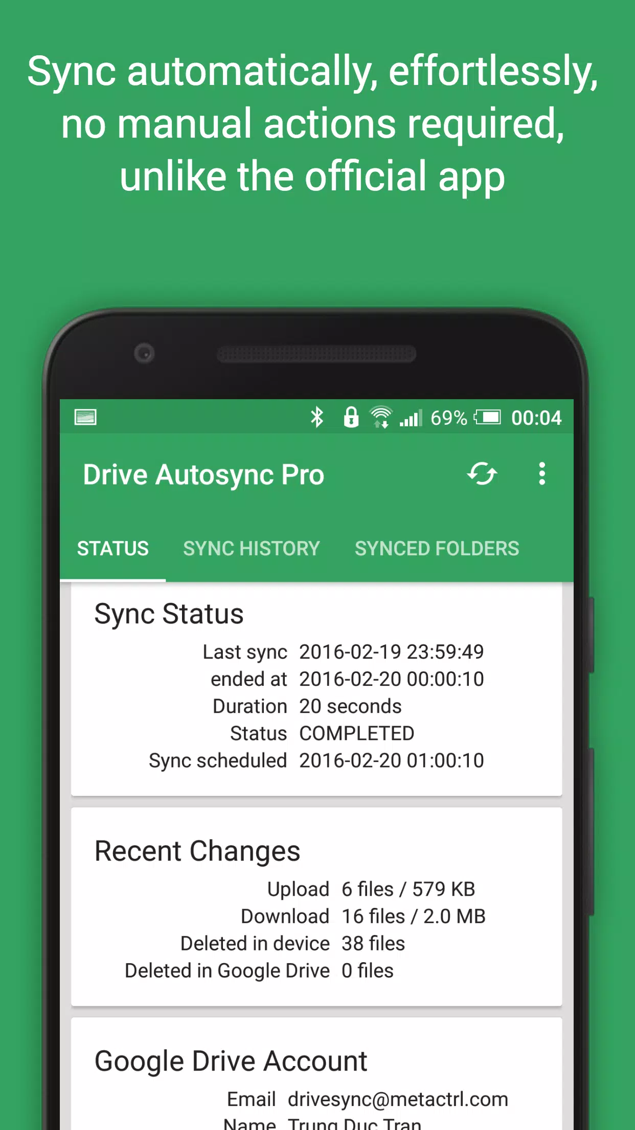 Autosync Screenshot 2