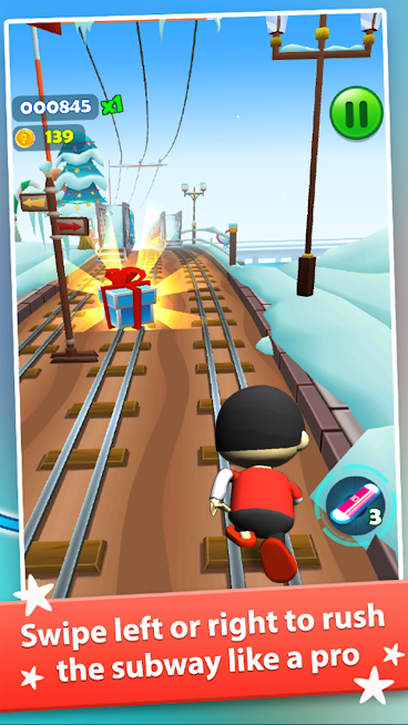 Subway Ryan Rush Runner 3D Tangkapan skrin 1