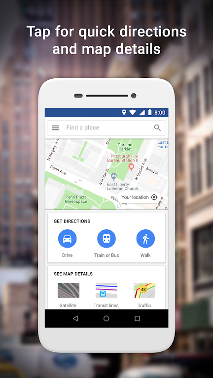 Google Maps Go Captura de pantalla 1