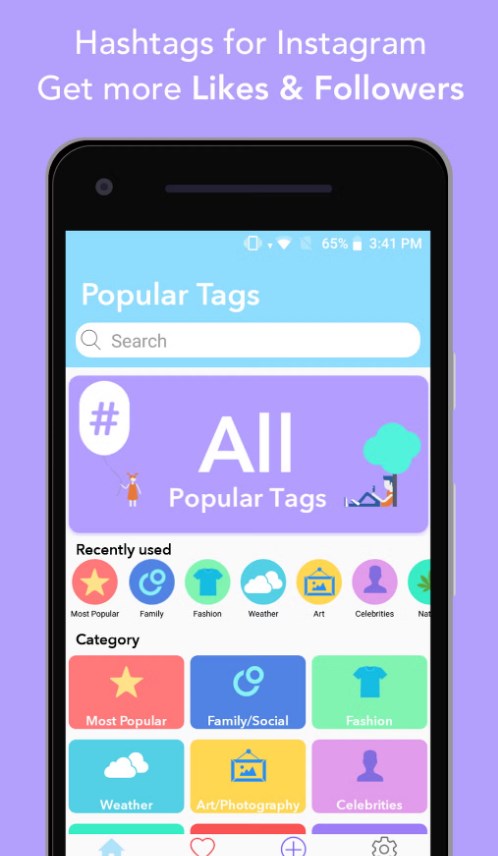 Hashtags - for likes for Insta Screenshot 1