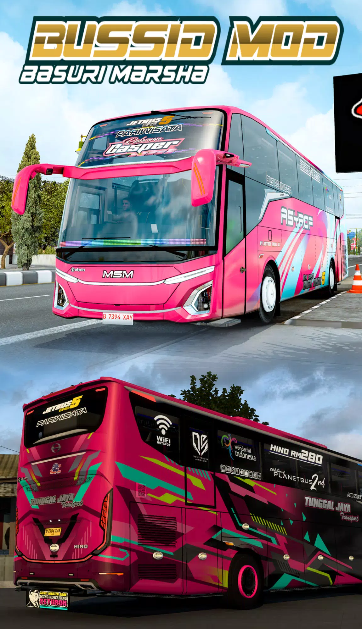Bussid Mod Basuri Marsha Ekran Görüntüsü 2
