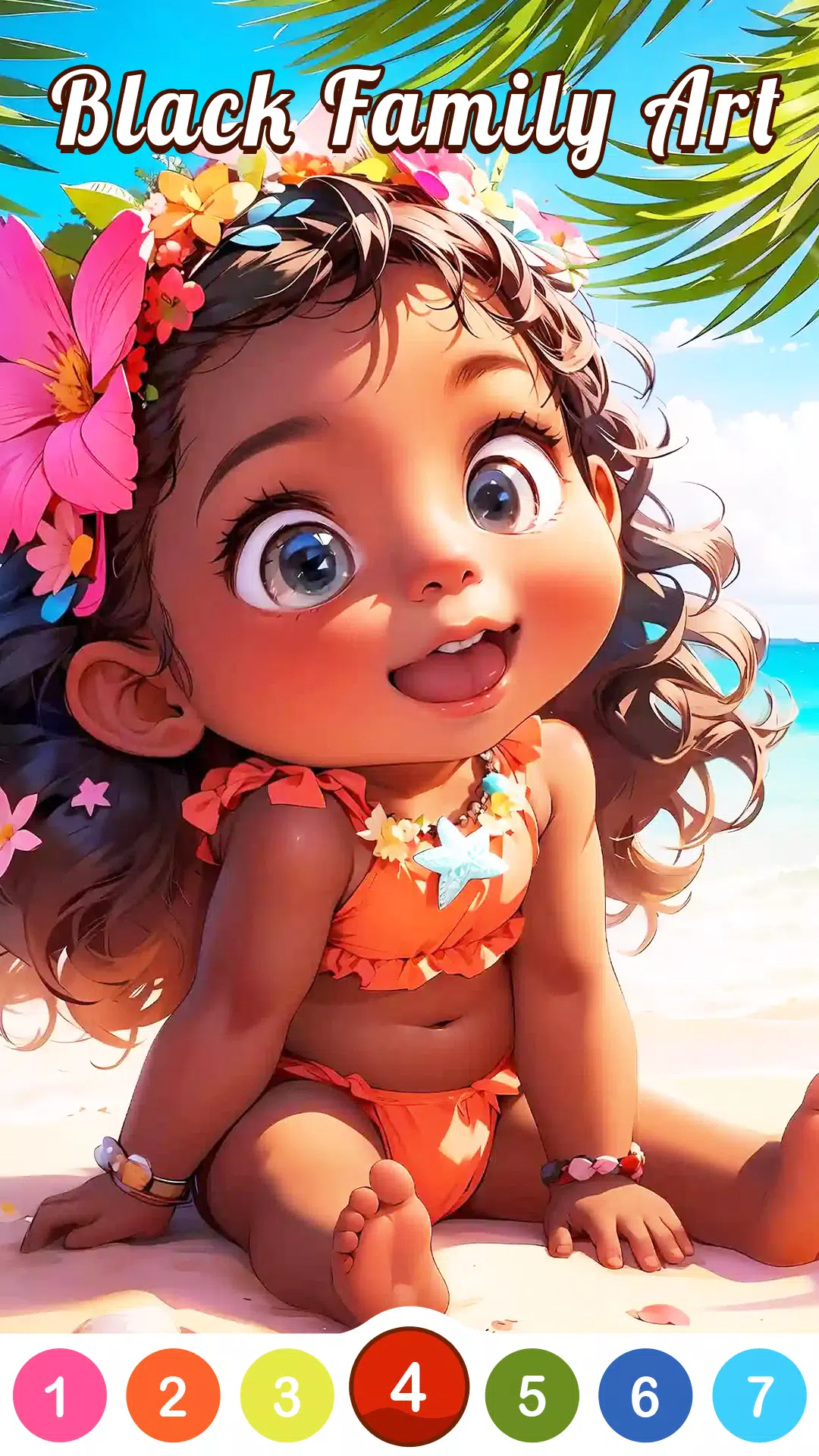 Black Family Coloring Games Screenshot 2