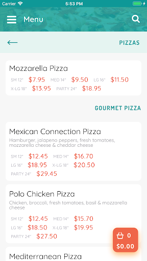 Paramount Pizza Holyoke MA Captura de tela 2