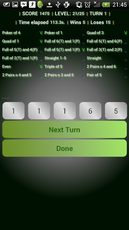 Doms roll dice poker game free Screenshot 4