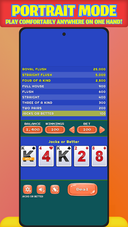 Jacks or Better - Offline Captura de tela 1