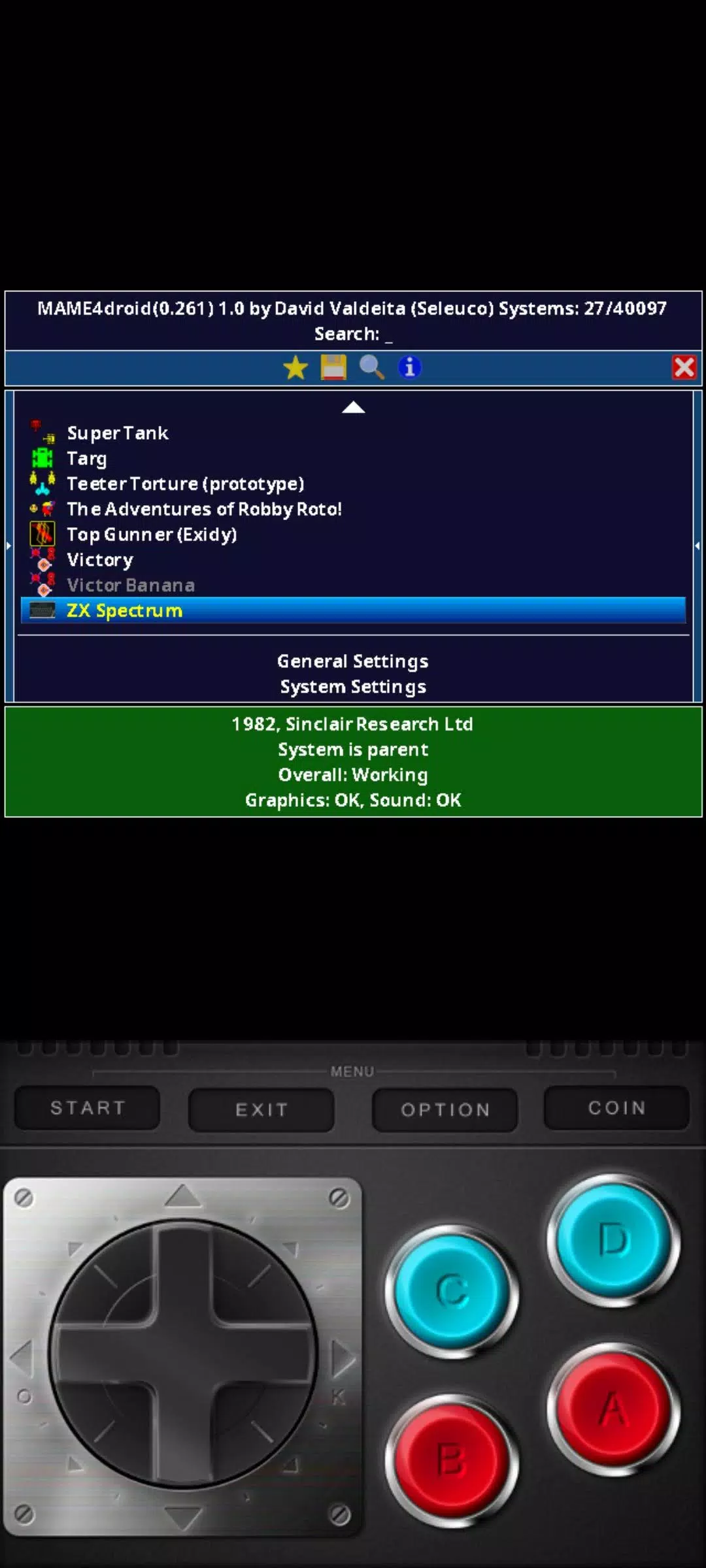 MAME4droid  2024 (0.270)应用截图第1张