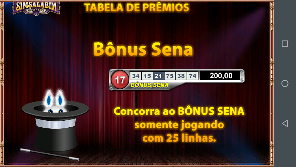 Simsalabim Caça Níquel Slot Tangkapan skrin 4