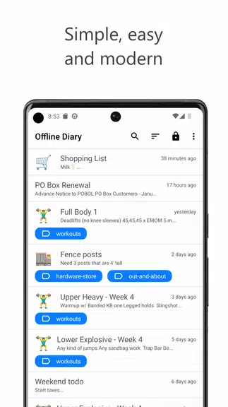Offline Diary: Journal & Notes應用截圖第1張