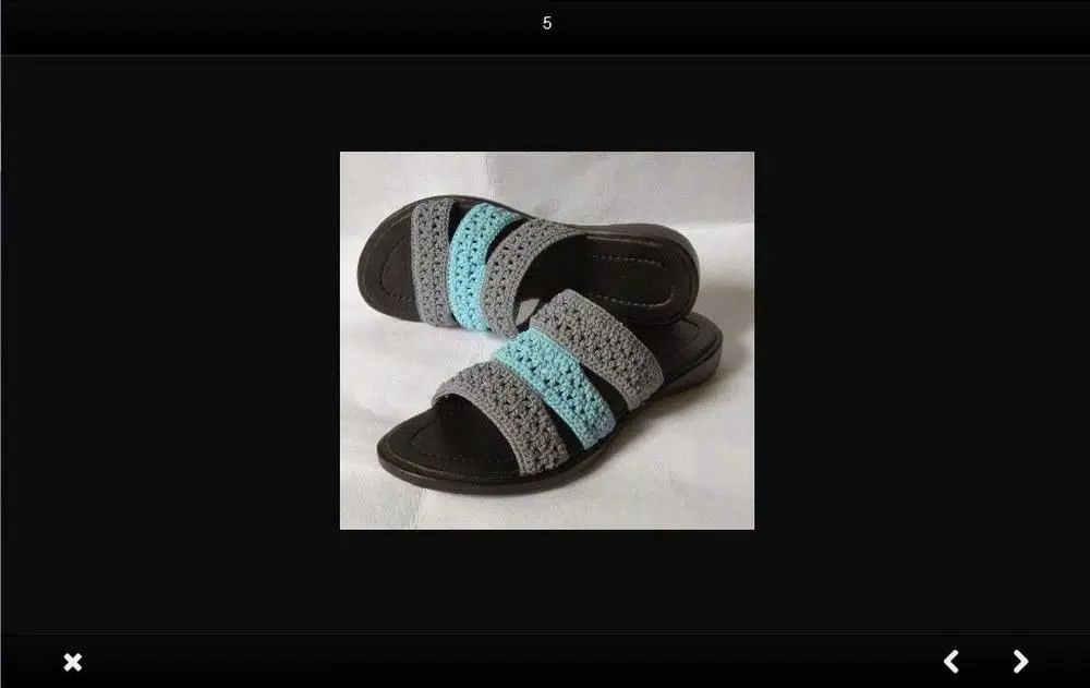 Knitted sandals idea Captura de tela 4