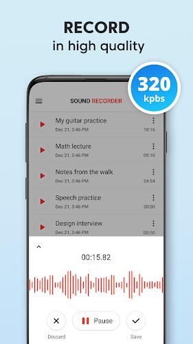 Sound Recorder Plus: Voice Rec ภาพหน้าจอ 2
