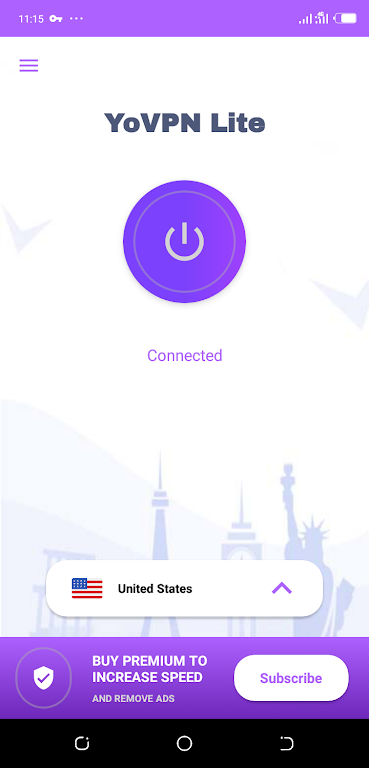 YoVPN-LITE, The Free fastest and most secured VPN Capture d’écran 1