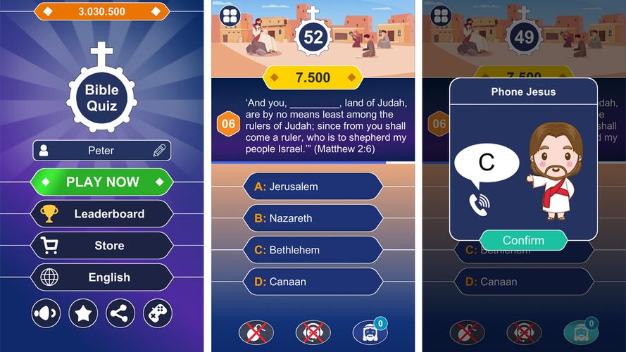 Schermata Daily Bible Trivia: Quiz Games 1
