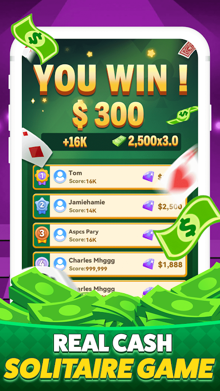 Solitaire Clash-Win Cash स्क्रीनशॉट 3