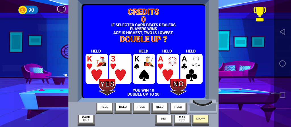 Video Poker Big Bet Schermafbeelding 2