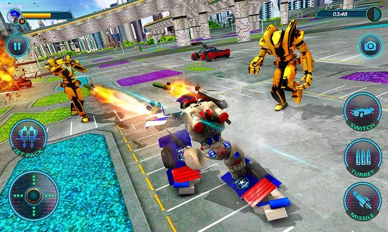 Schermata US Police Robot Car Revenge 4