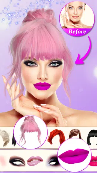 Beauty Cam Hair and Makeup Schermafbeelding 4