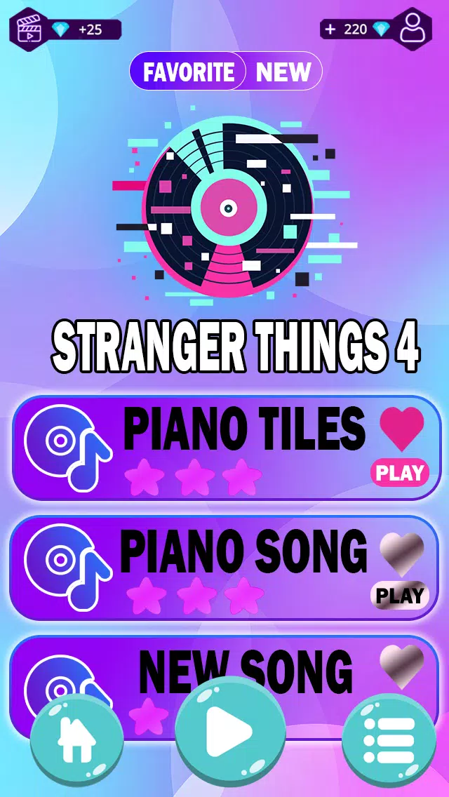 Stranger Things 4 Piano Tiles ဖန်သားပြင်ဓာတ်ပုံ 1