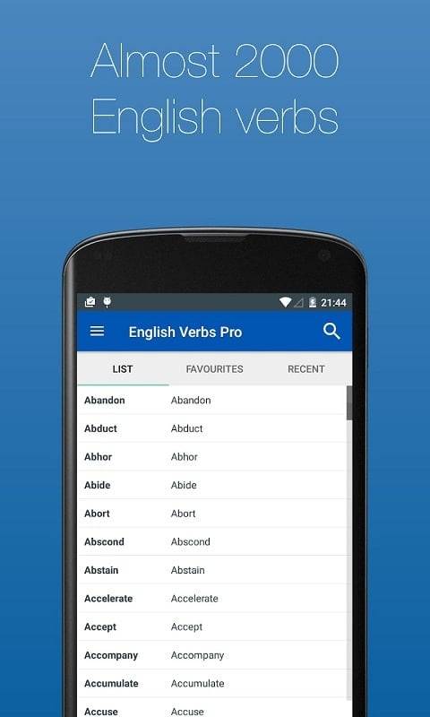 English Verb Conjugator Pro ဖန်သားပြင်ဓာတ်ပုံ 4