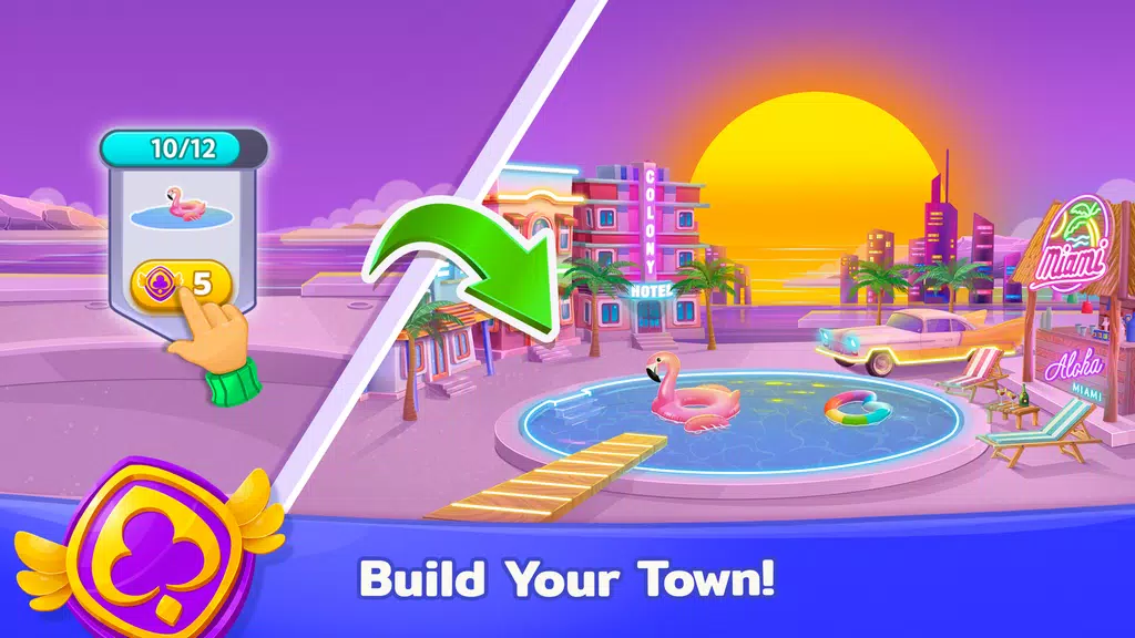 SoliTown – Solitaire Tripeaks Captura de tela 3