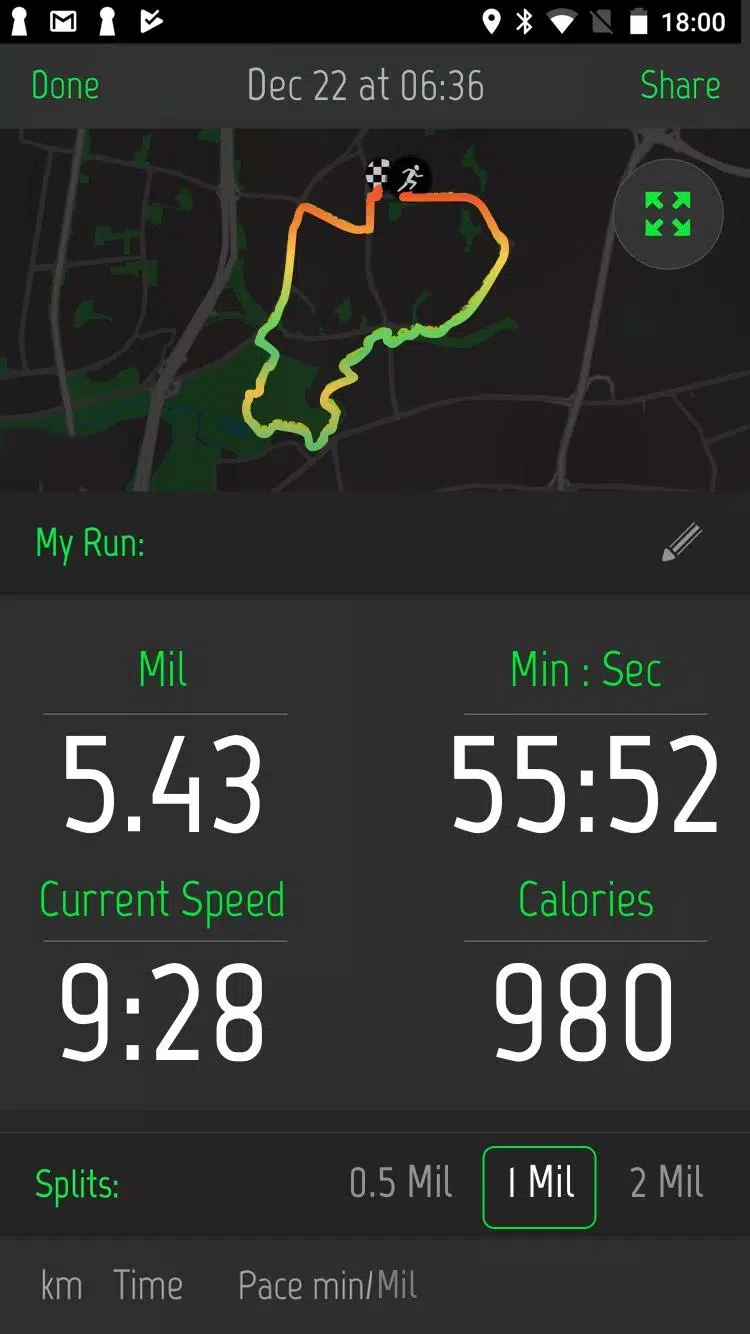 Running Distance Tracker + Captura de tela 3