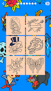 Tattoo Coloring Book 스크린샷 2