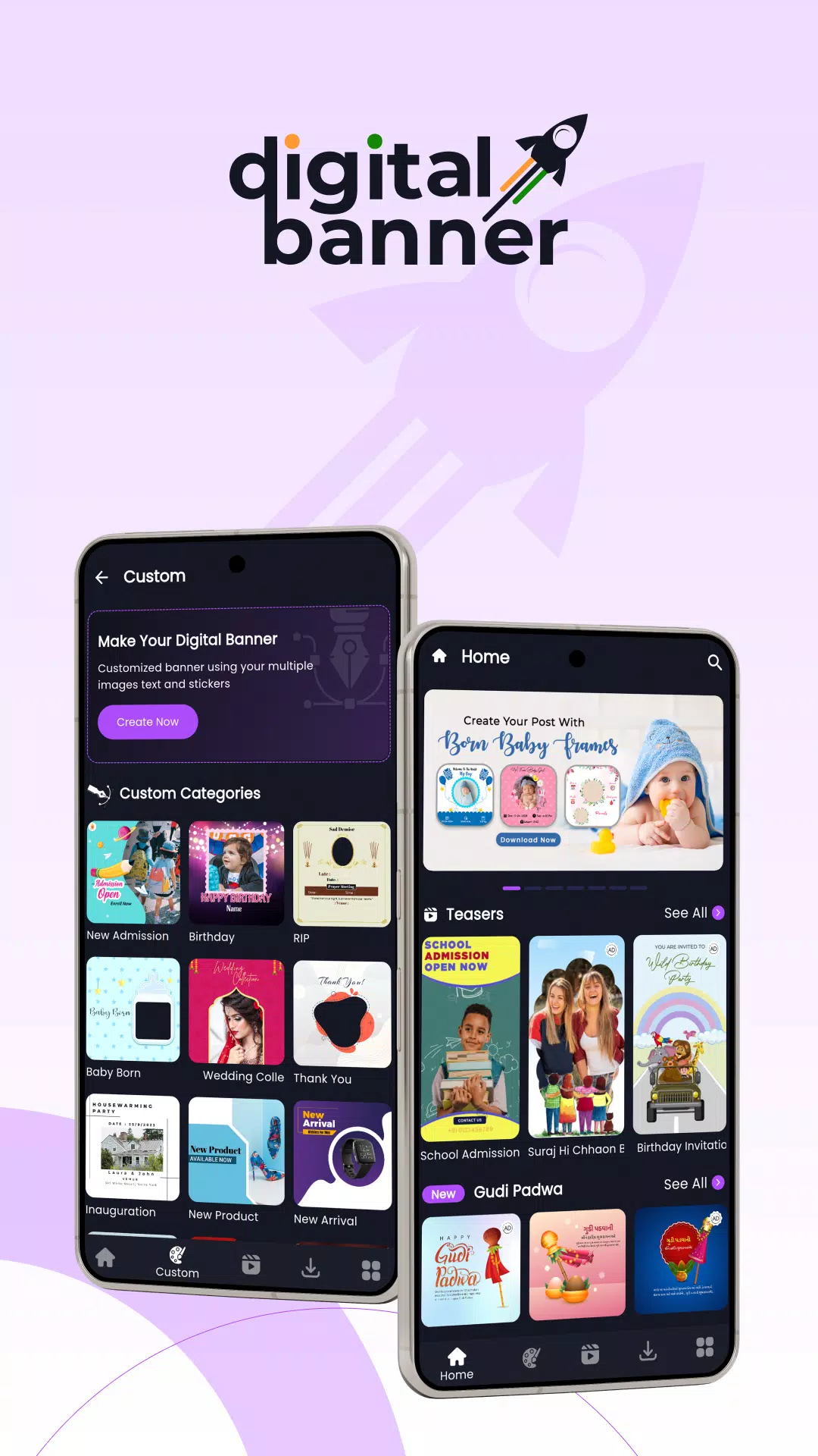 Digital Festival Poster Maker Скриншот 2