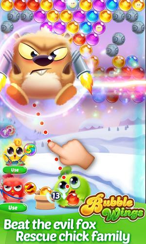 Bubble Wings: bubble shooter Captura de pantalla 2