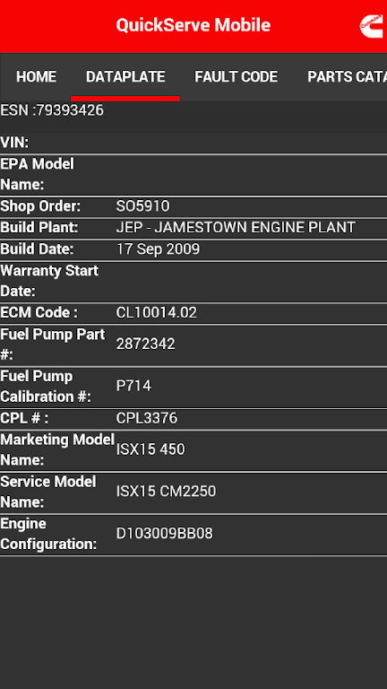 Cummins QuickServe Mobile スクリーンショット 3